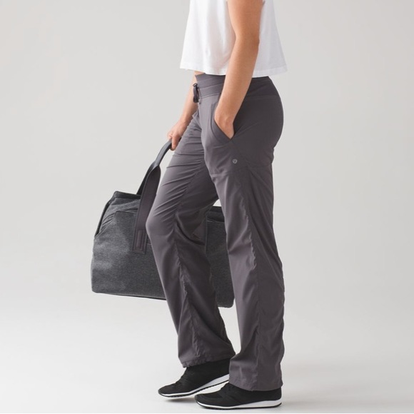 Lululemon Dark Carbon Grey Dance Studio Pant III Regular Unlined 6 - Picture 2 of 7